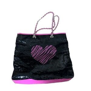 Betsyville large heart sequence shoulder bag